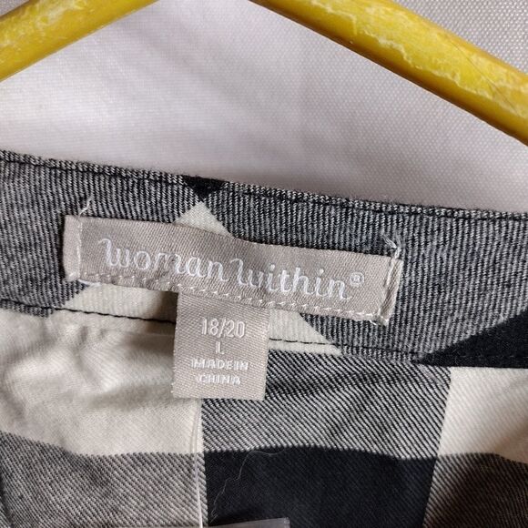 Woman Within flannel top - Picture 4 of 7